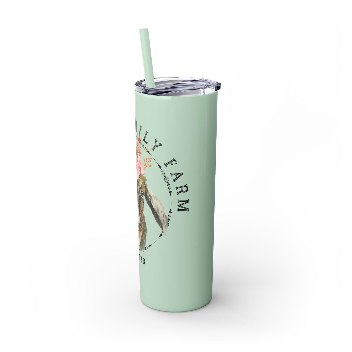 Garner Family Farm - Skinny Tumbler with Straw, 20oz