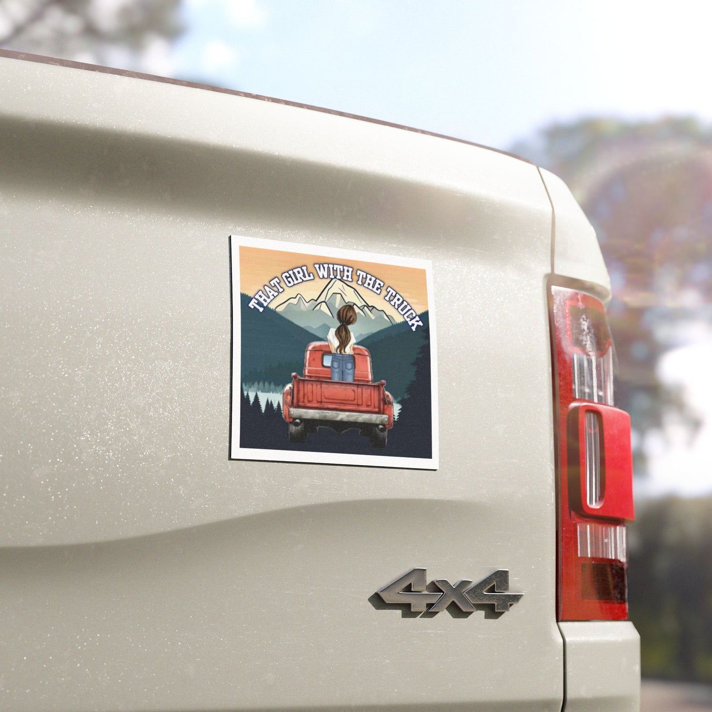 That Girl With The Truck - Car Magnets