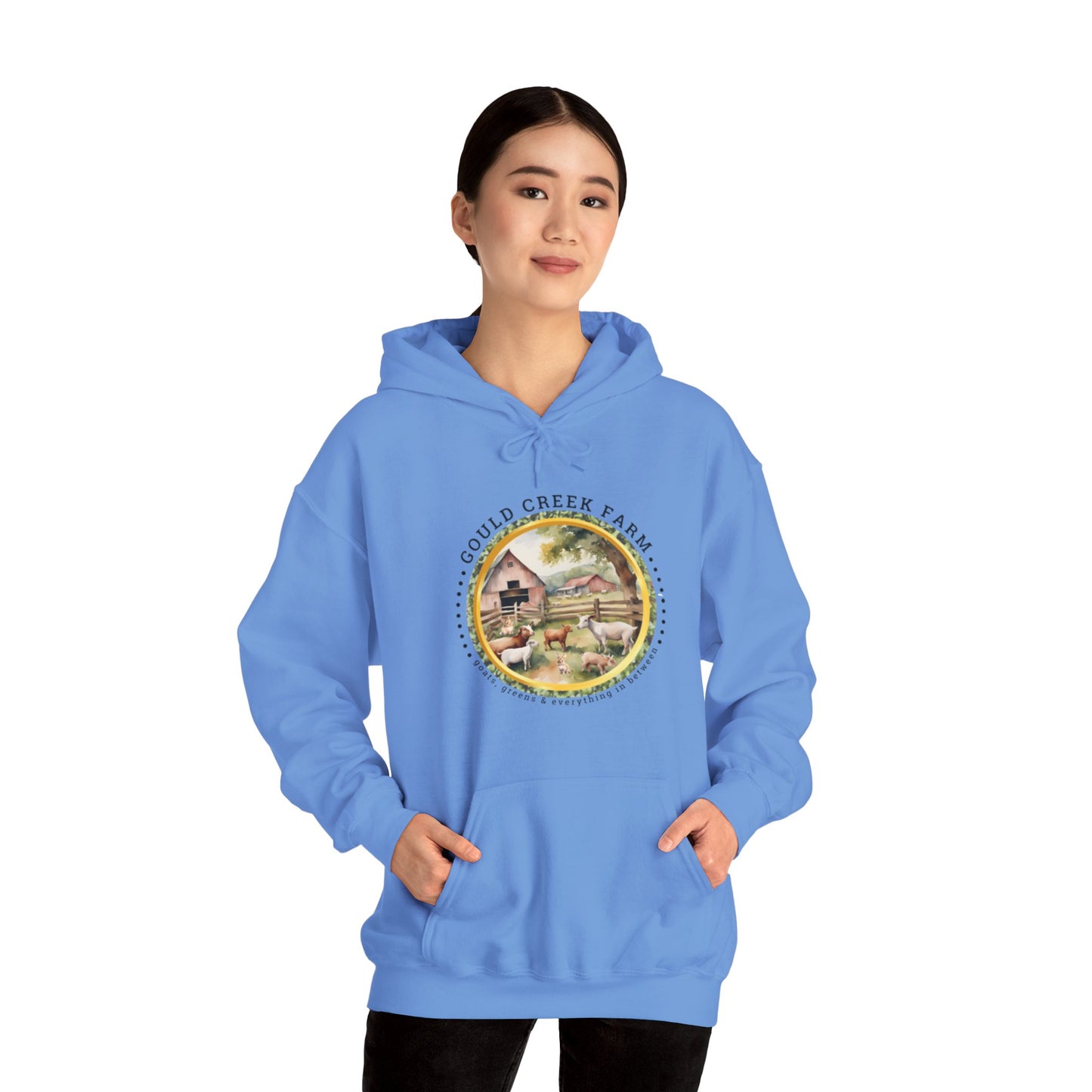 Gould Creek Farm FRONT AND BACK DESIGNS - Unisex Heavy Blend™ Hooded Sweatshirt