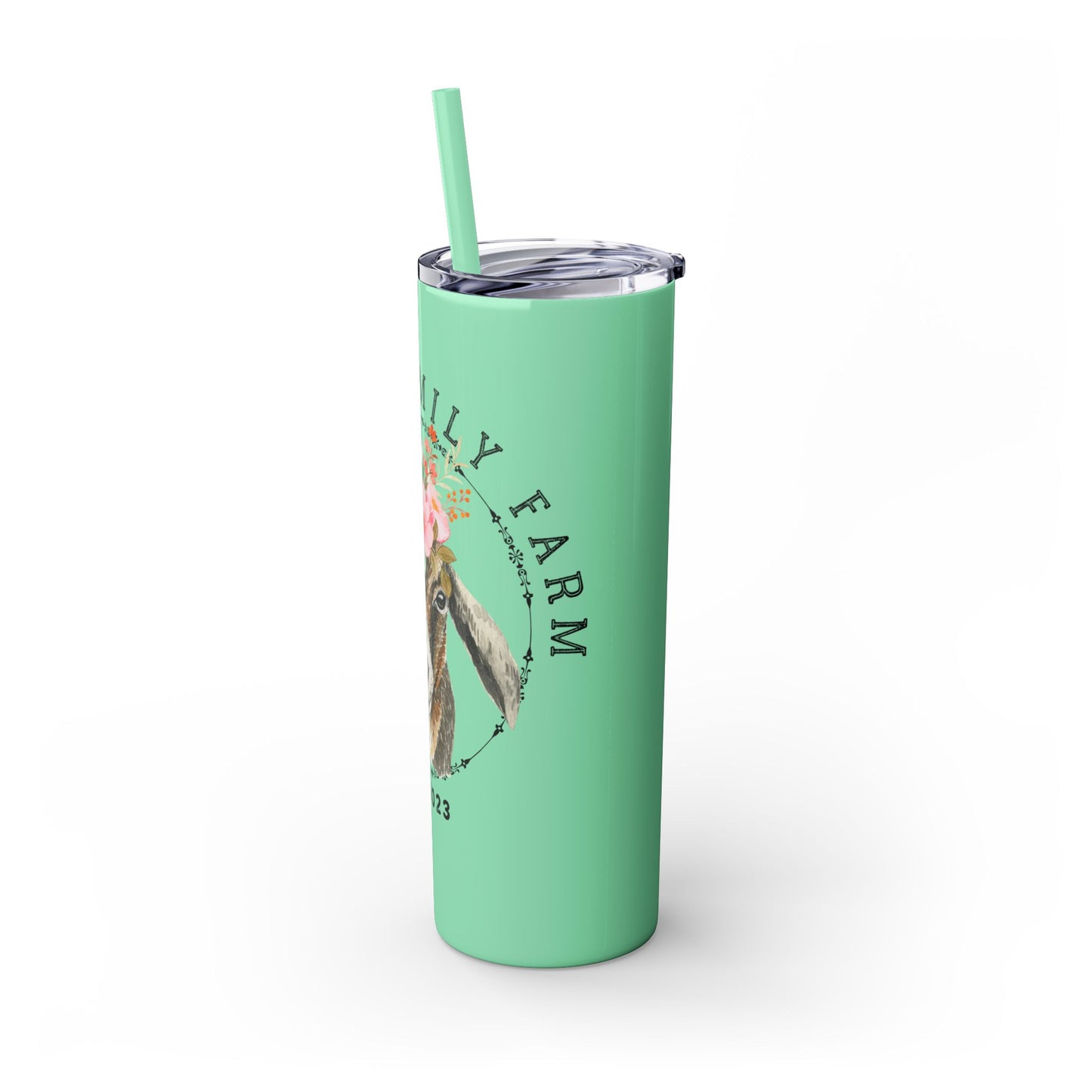 Garner Family Farm - Skinny Tumbler with Straw, 20oz