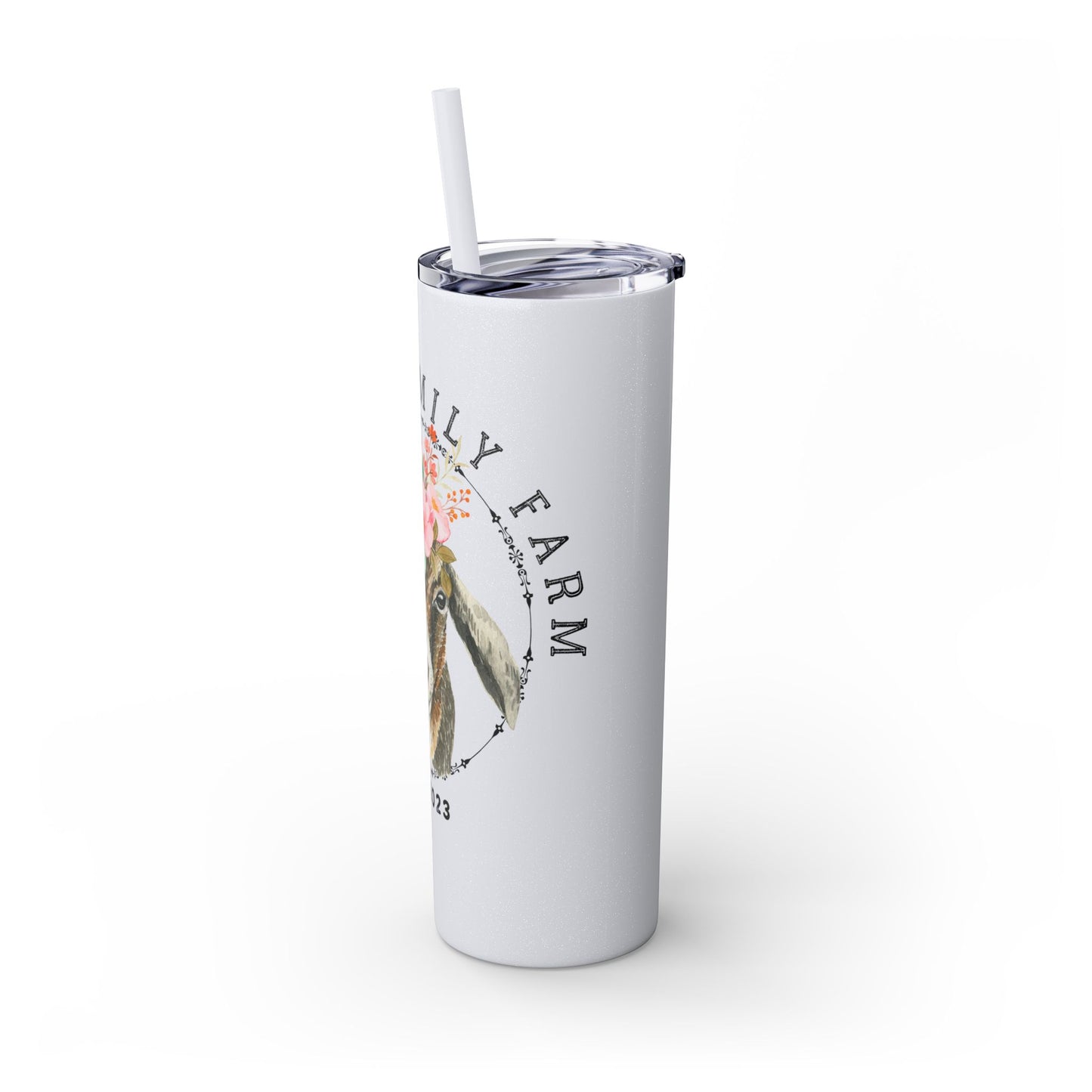 Garner Family Farm - Skinny Tumbler with Straw, 20oz