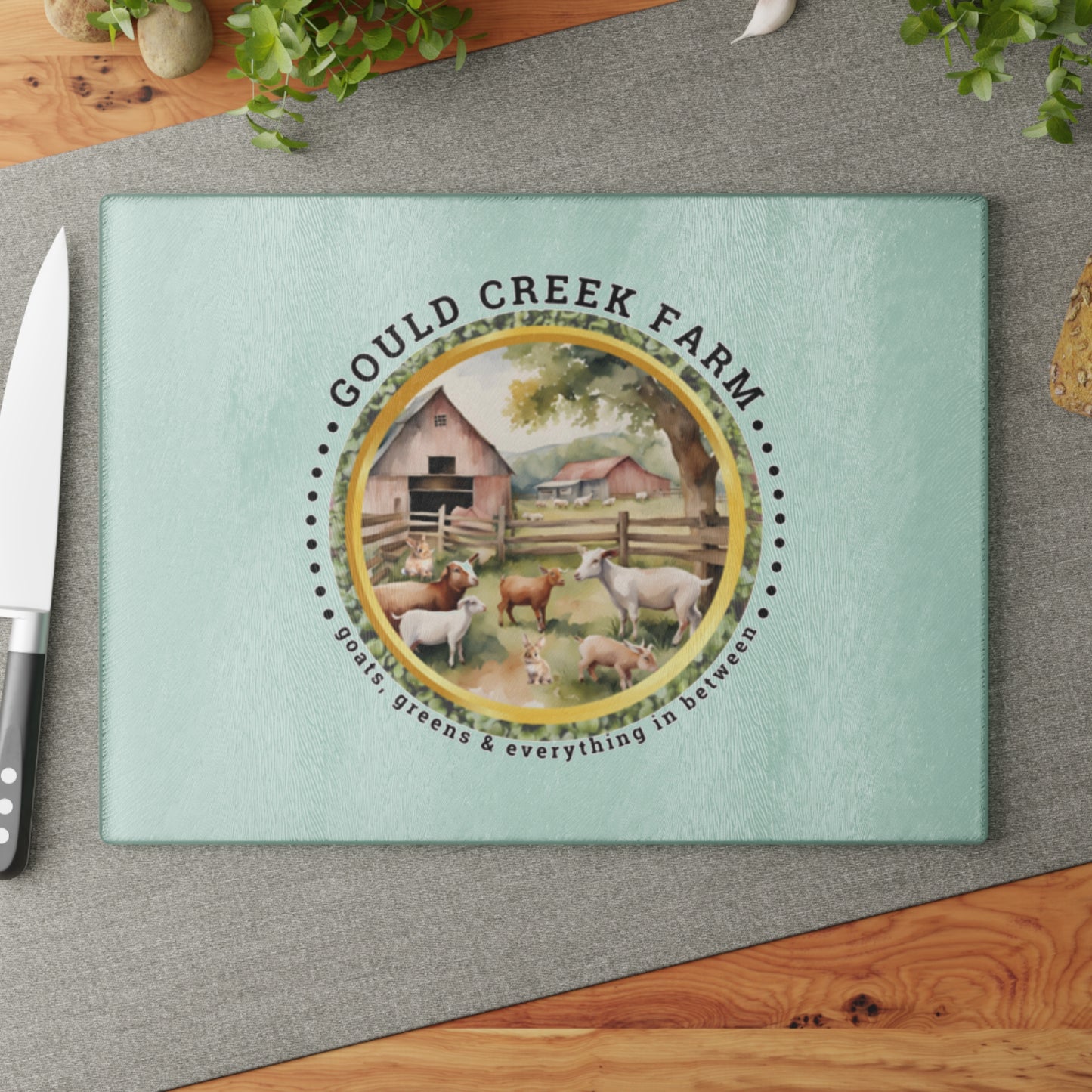 Gould Creek Farm - Glass Cutting Board