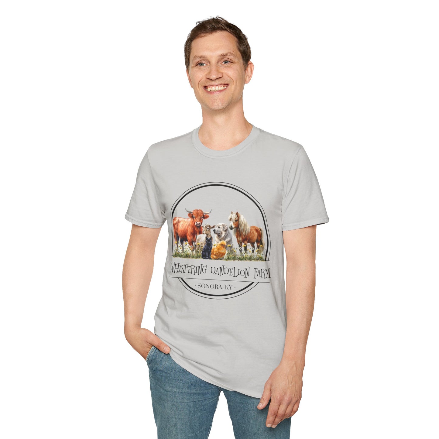 Whispering Dandelion Farm - Unisex Softstyle T-Shirt