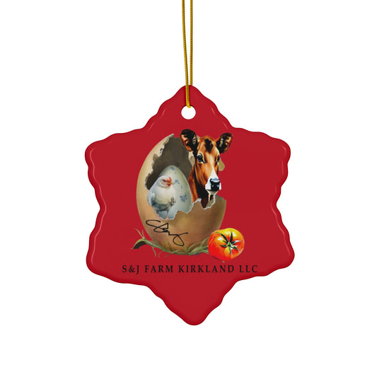 S&J Farm Kirkland LLC - Ceramic Ornament, 3 Shapes