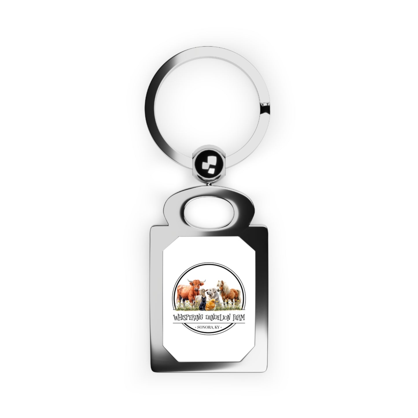 Whispering Dandelion Farm - Rectangle Photo Keyring