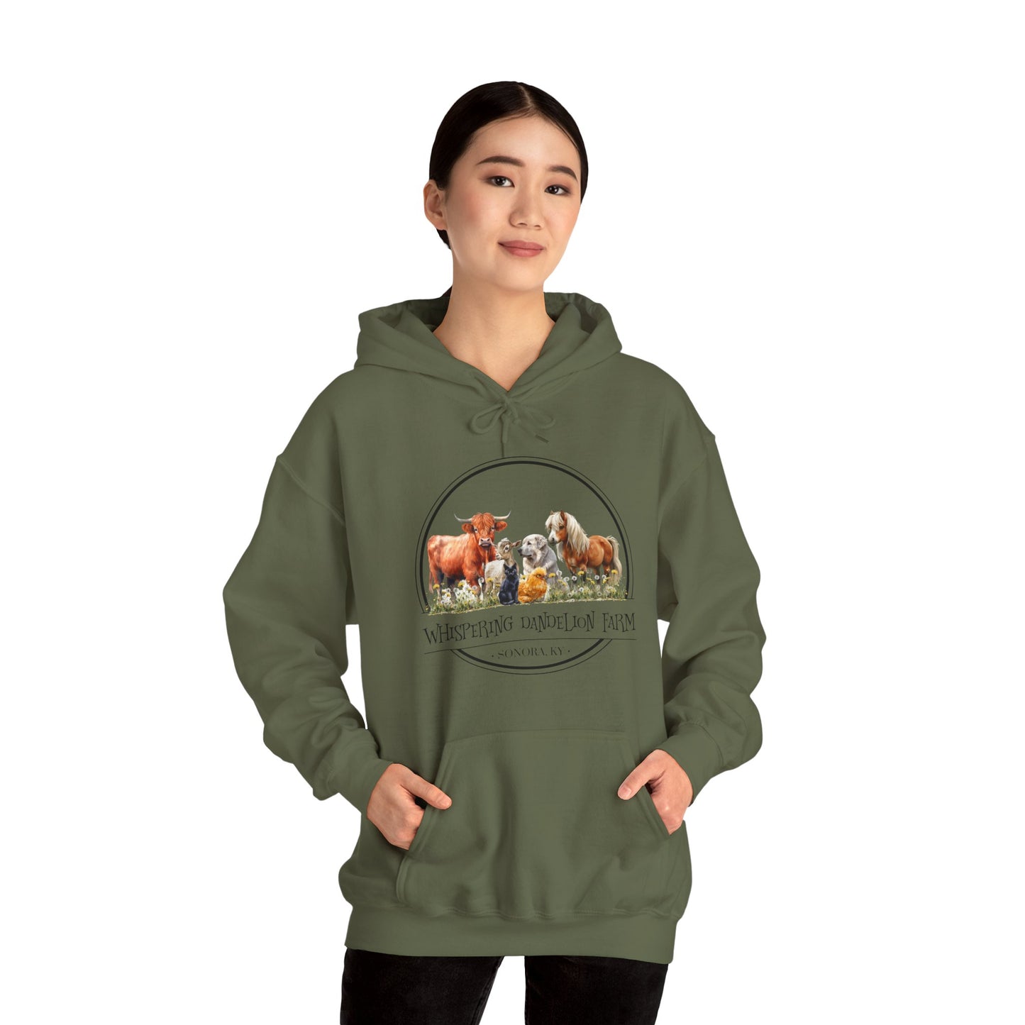 Whispering Dandelion Farm - Unisex Heavy Blend™ Hooded Sweatshirt