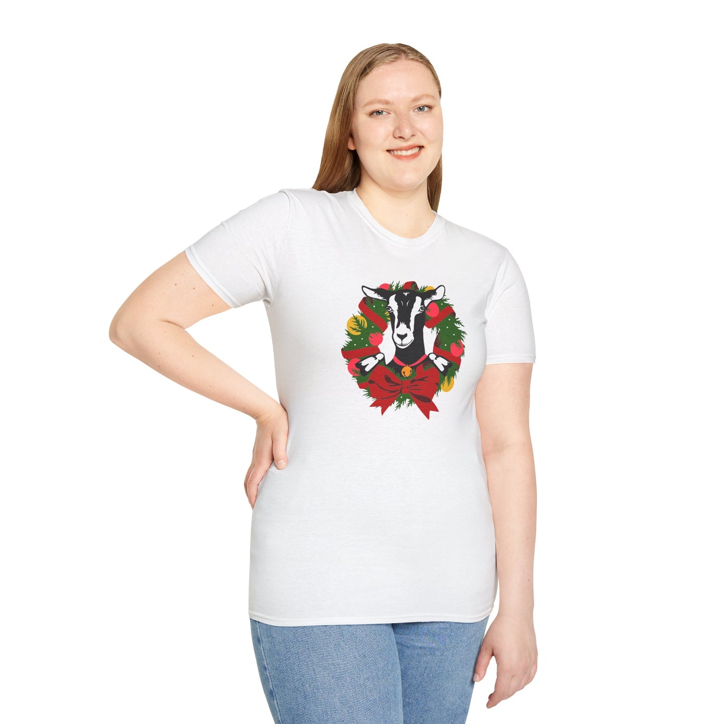 Goat Wreath - Unisex Softstyle T-Shirt