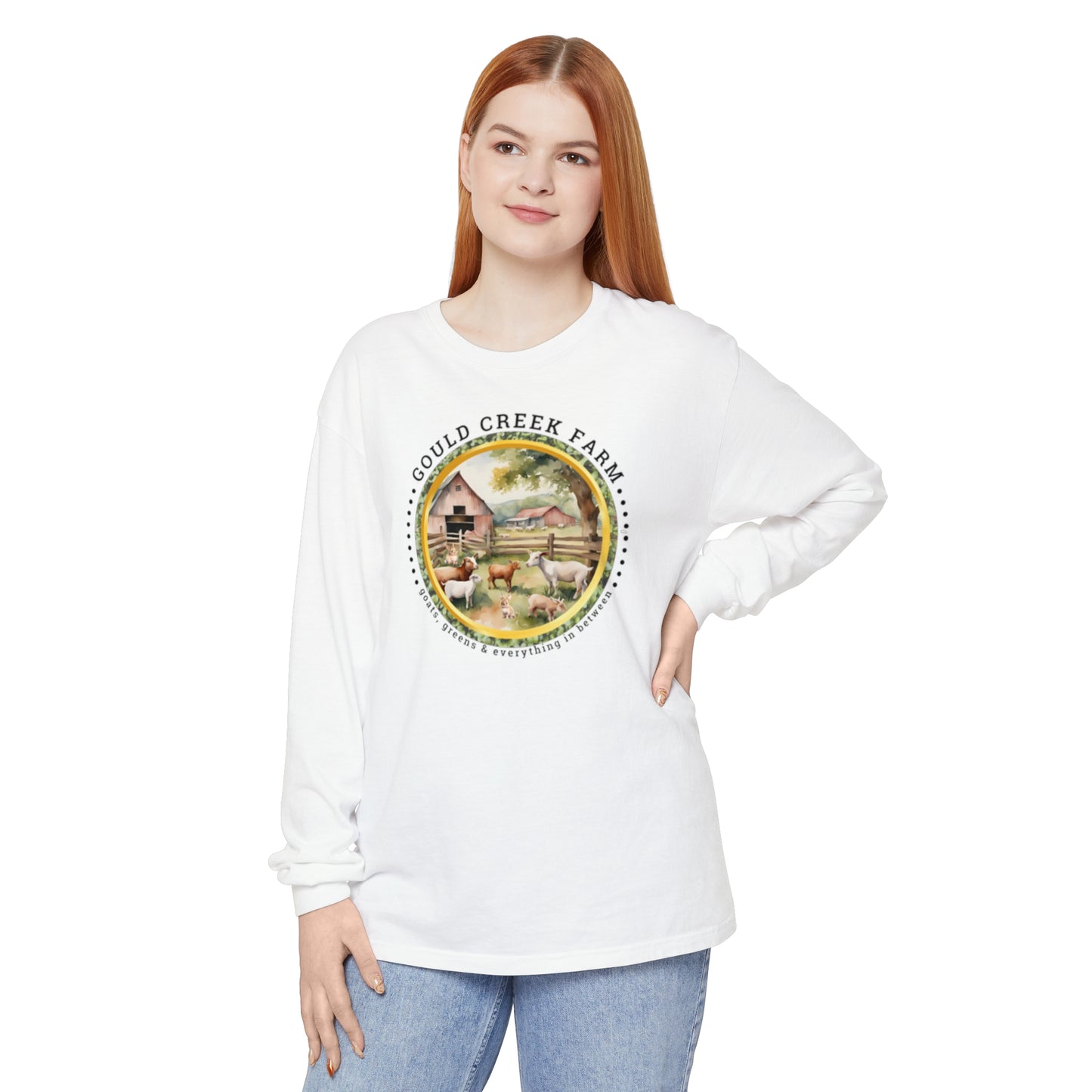 Gould Creek Farm - Unisex Garment-dyed Long Sleeve T-Shirt