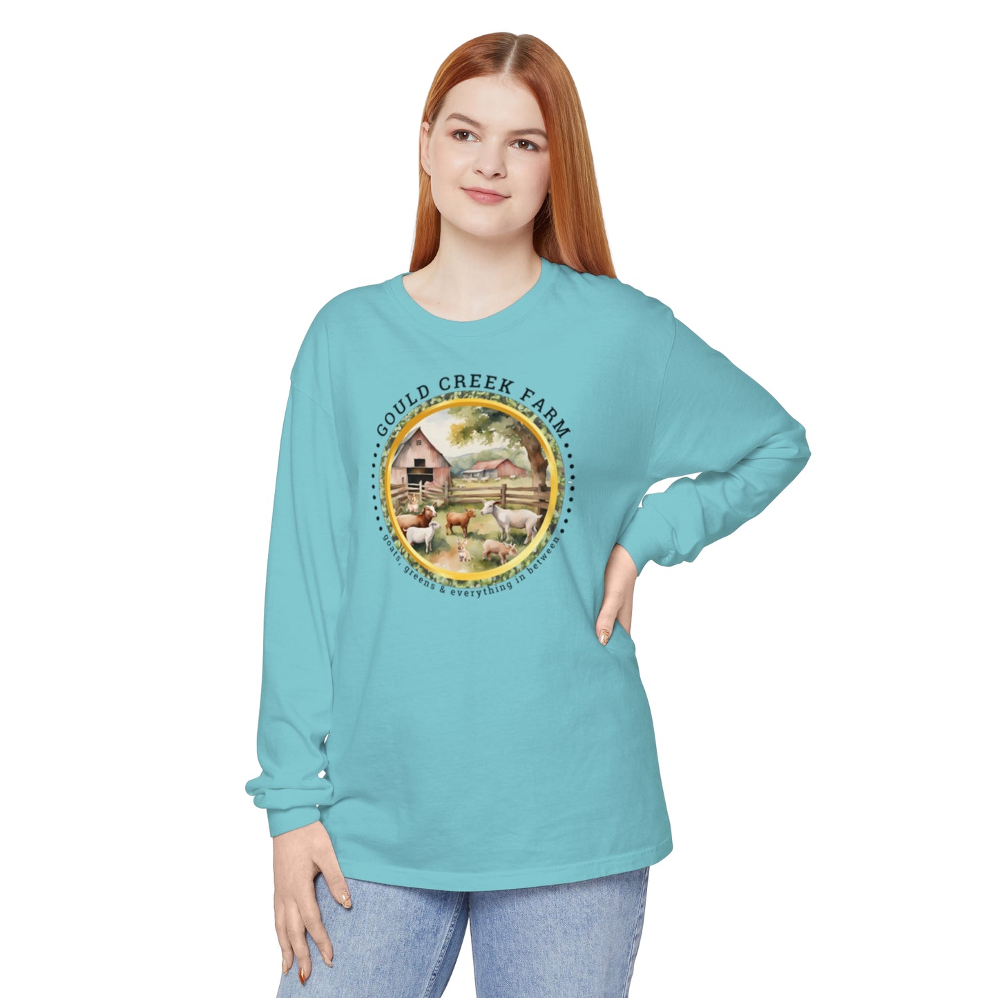 Gould Creek Farm - Unisex Garment-dyed Long Sleeve T-Shirt