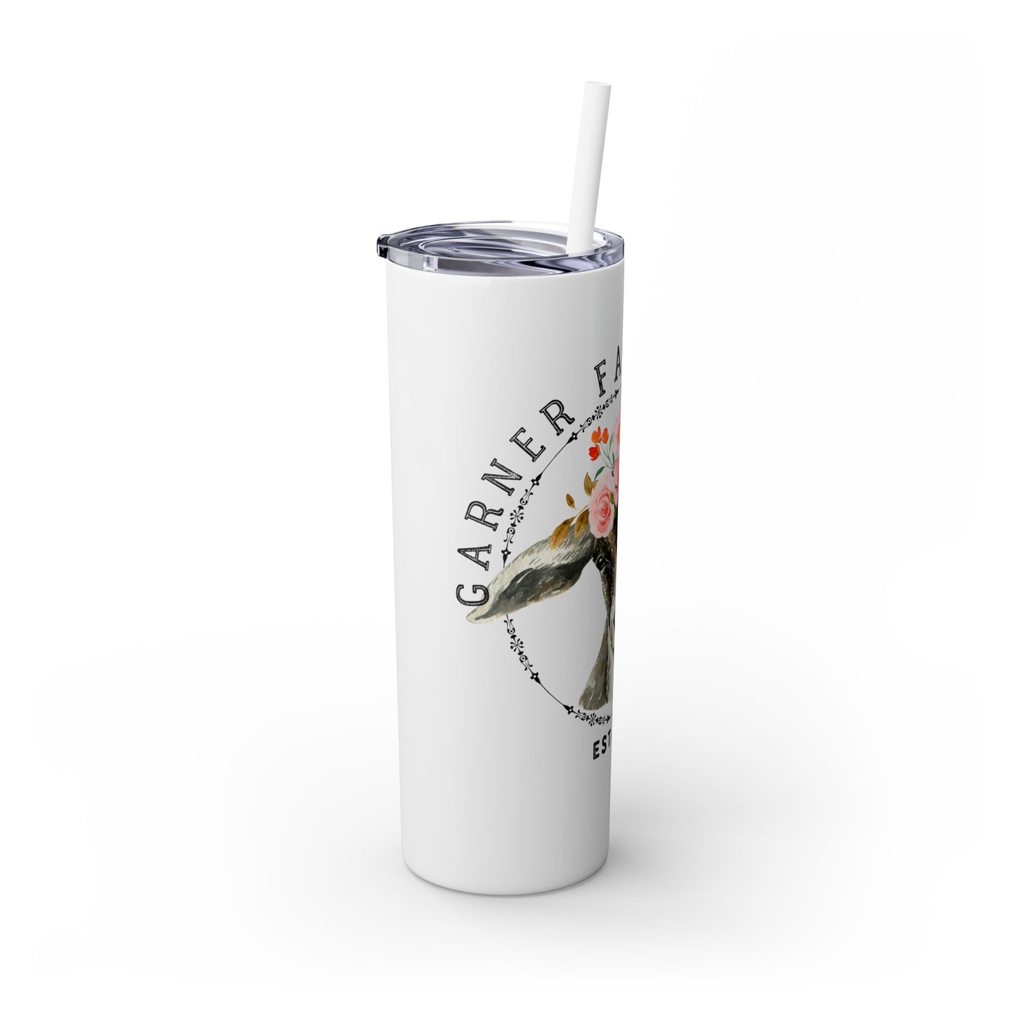 Garner Family Farm - Skinny Tumbler with Straw, 20oz