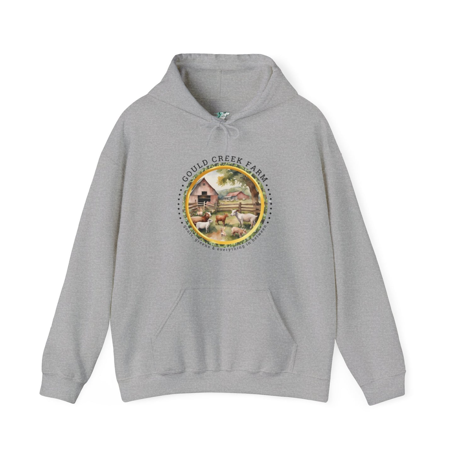 Gould Creek Farm FRONT AND BACK DESIGNS - Unisex Heavy Blend™ Hooded Sweatshirt