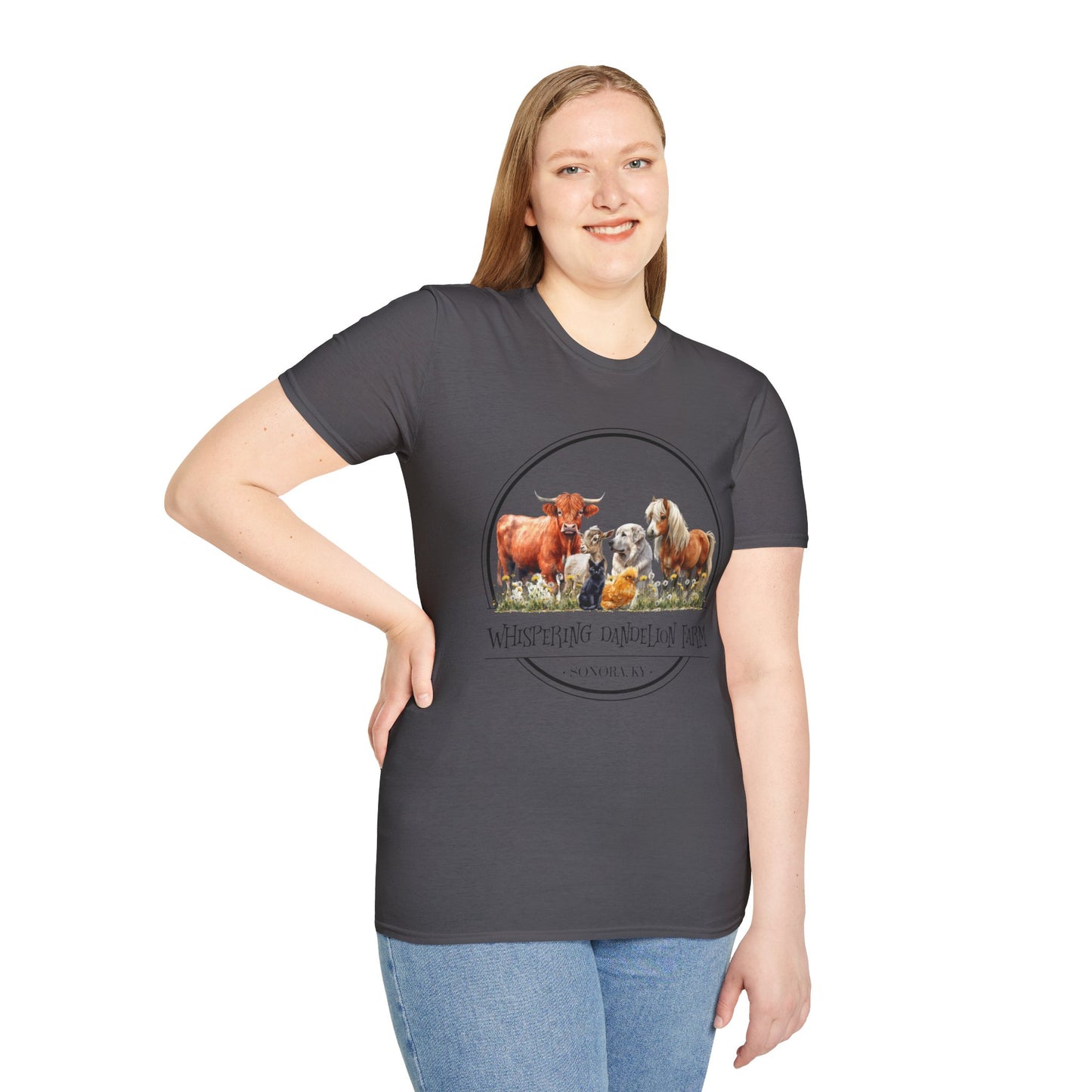 Whispering Dandelion Farm - Unisex Softstyle T-Shirt