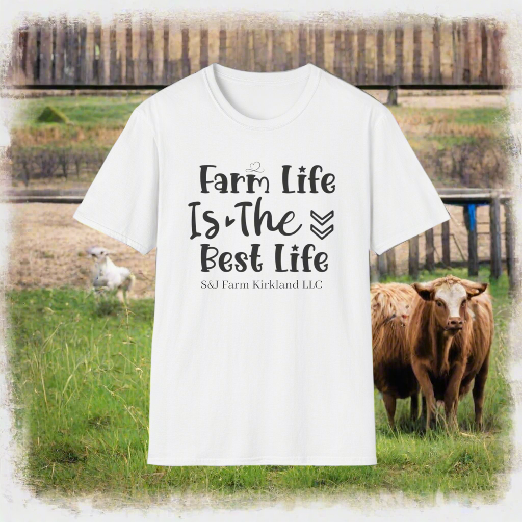 Farm Life is the Best Life S&J - Unisex Softstyle T-Shirt