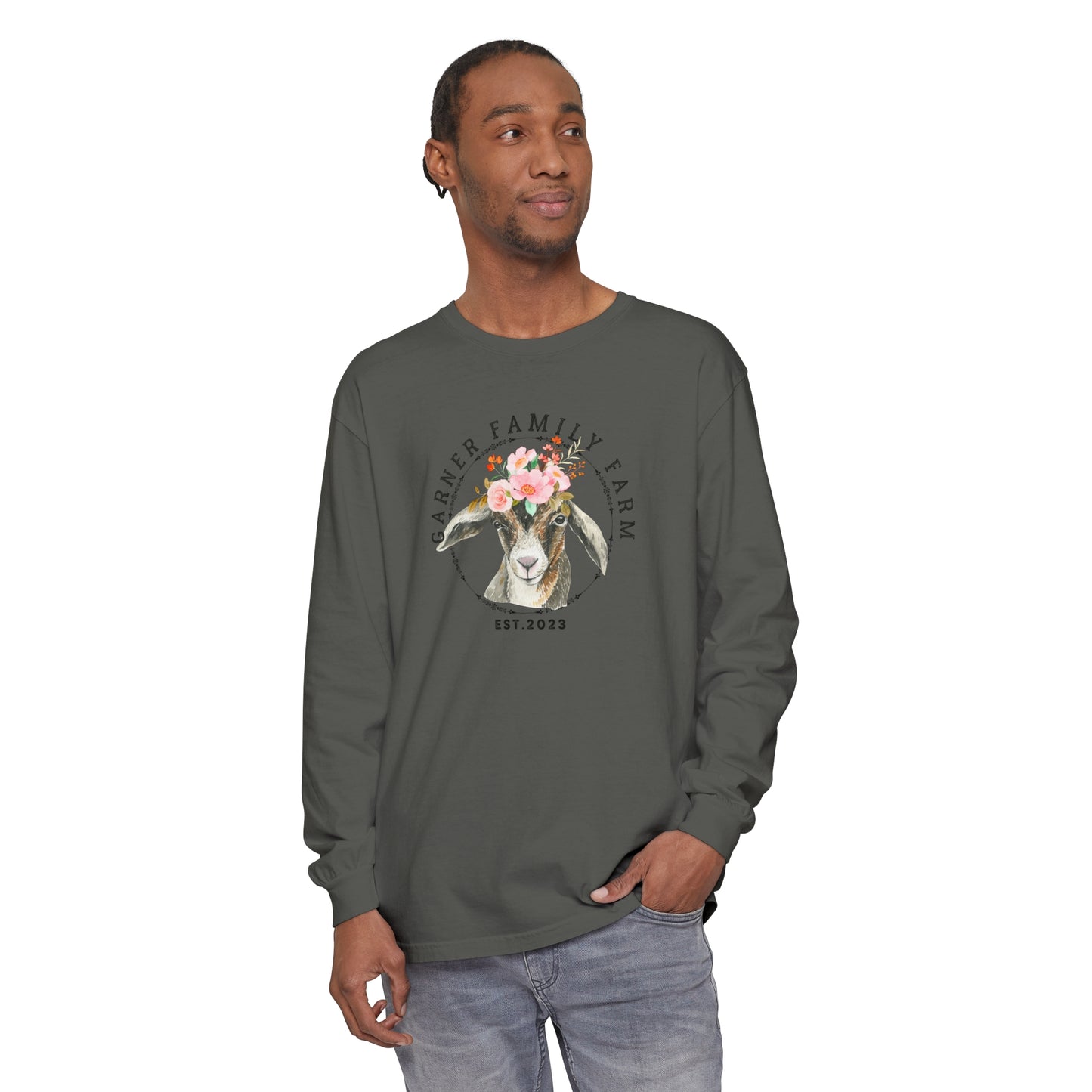 Garner Family Farm - Unisex Garment-dyed Long Sleeve T-Shirt