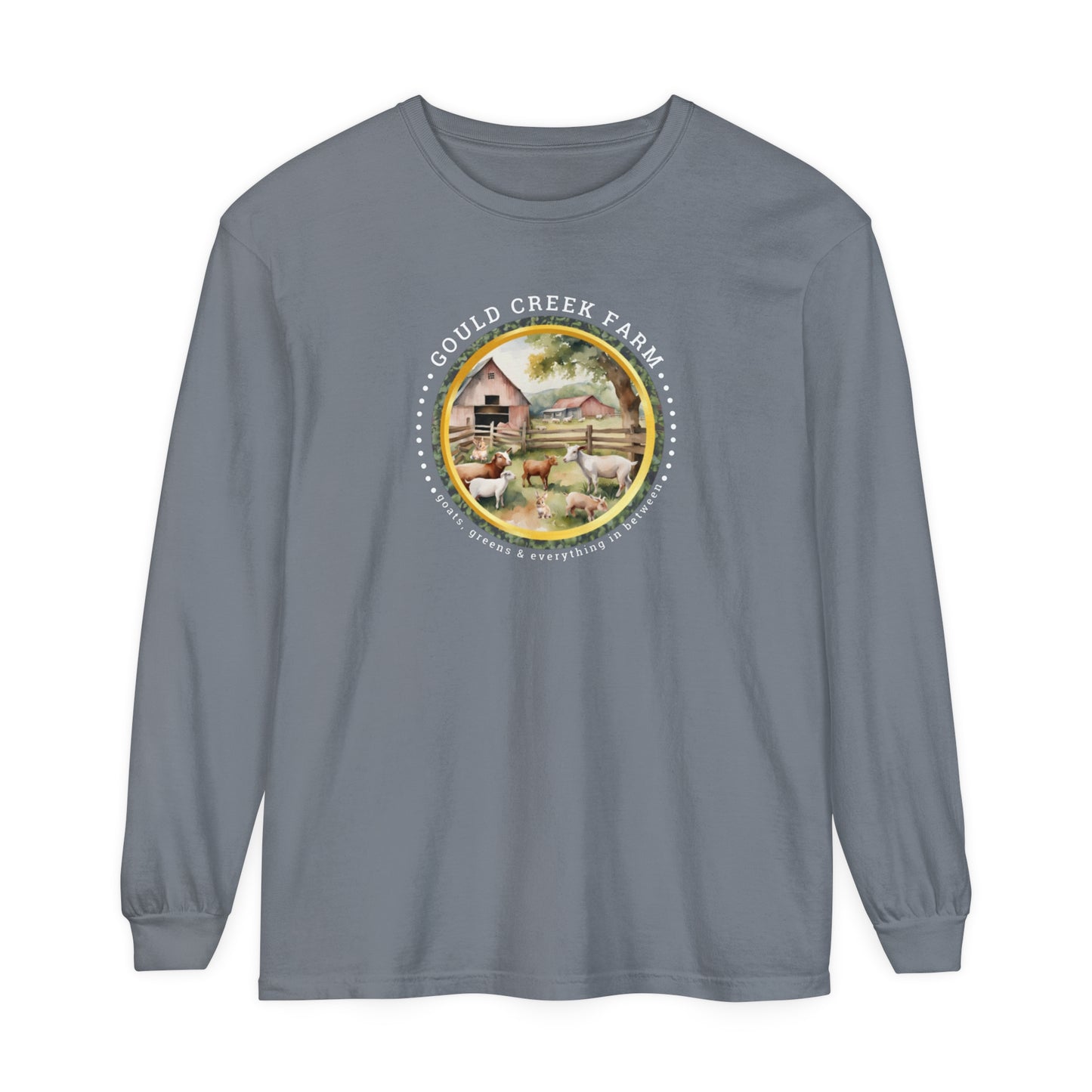 Gould Creek Farm - Unisex Garment-dyed Long Sleeve T-Shirt