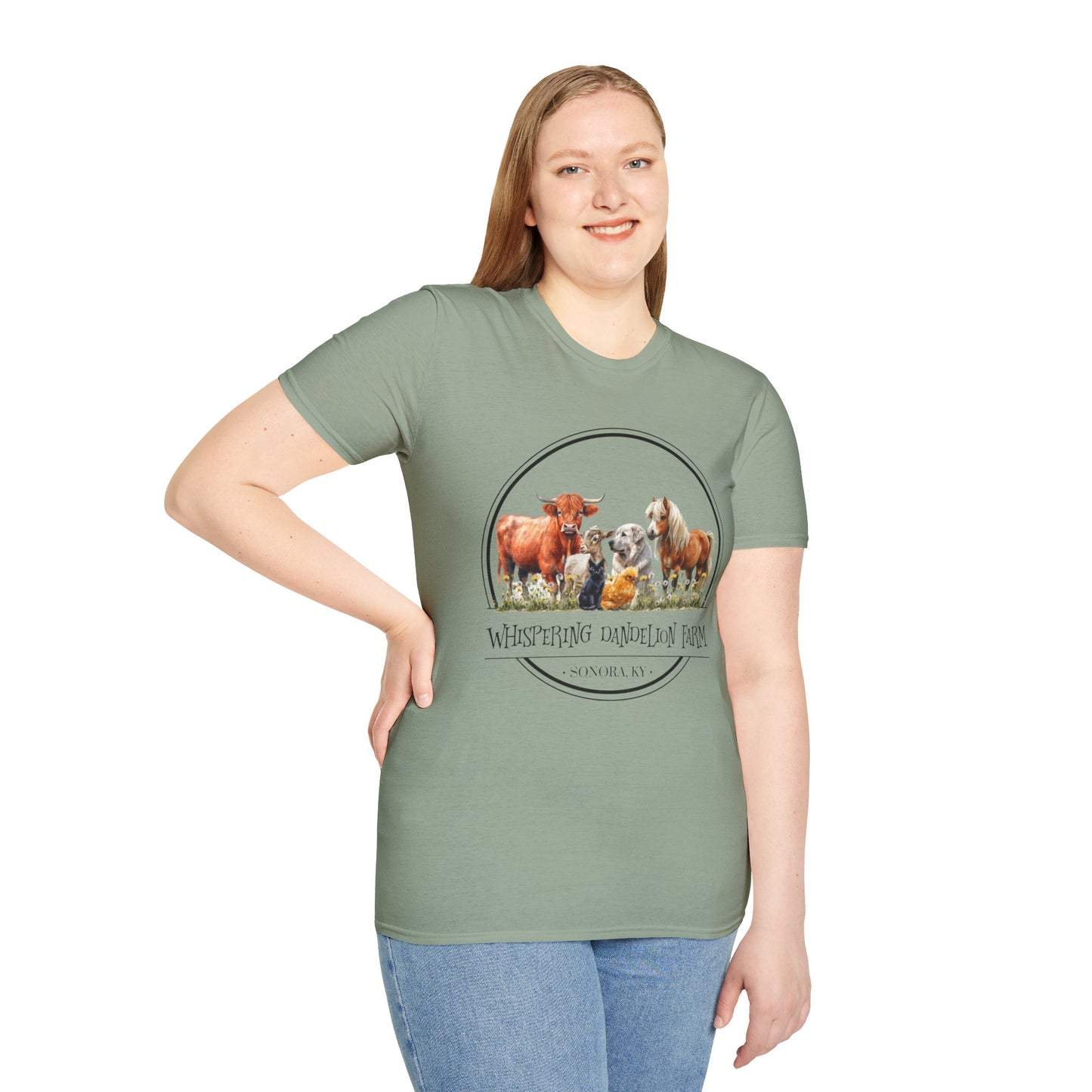 Whispering Dandelion Farm - Unisex Softstyle T-Shirt