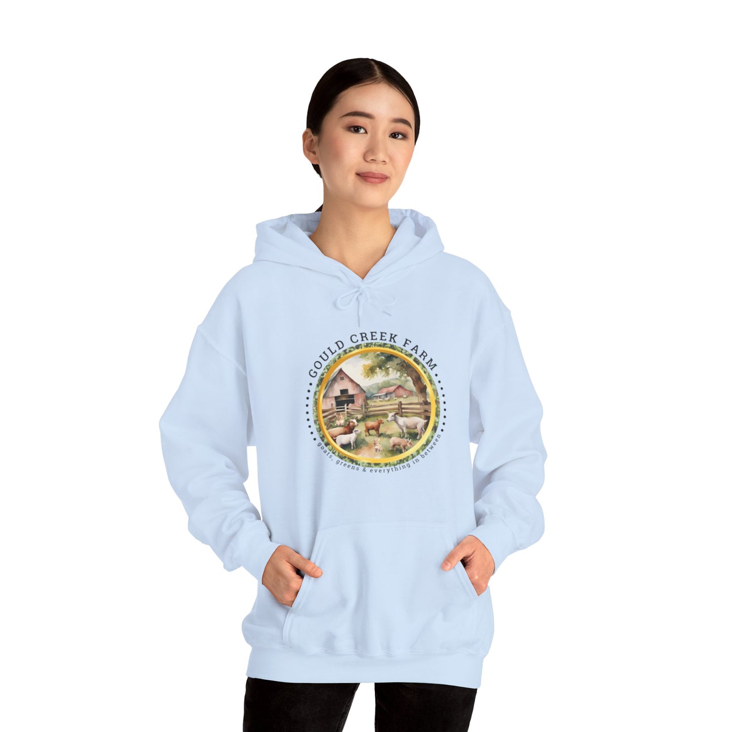 Gould Creek Farm FRONT AND BACK DESIGNS - Unisex Heavy Blend™ Hooded Sweatshirt