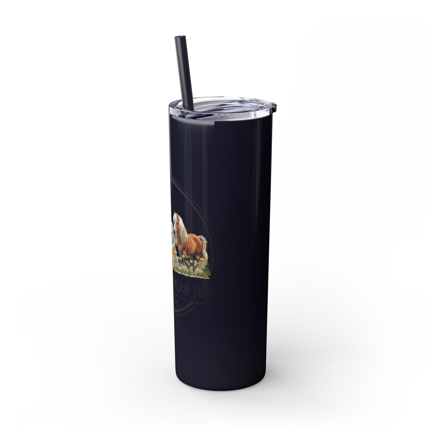 Whispering Dandelion Farm - Skinny Tumbler with Straw, 20oz