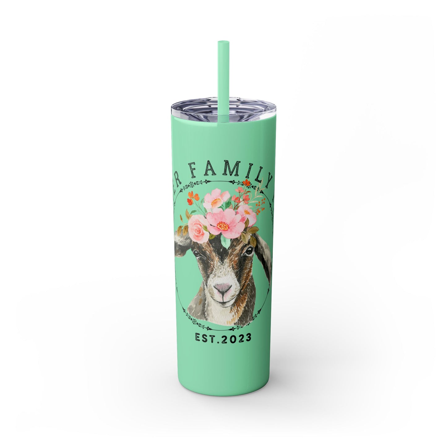 Garner Family Farm - Skinny Tumbler with Straw, 20oz