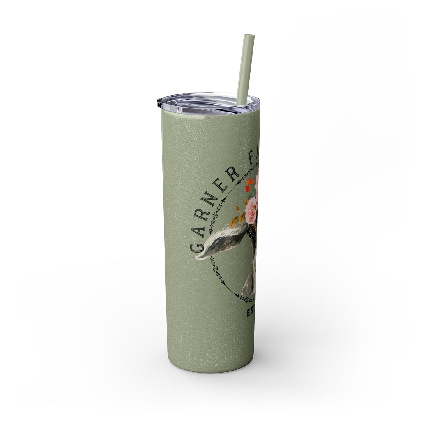 Garner Family Farm - Skinny Tumbler with Straw, 20oz