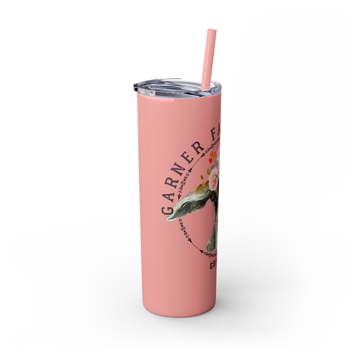 Garner Family Farm - Skinny Tumbler with Straw, 20oz