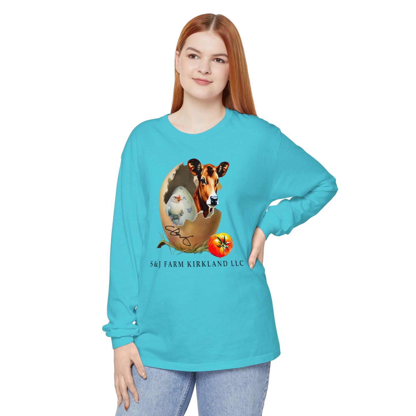 S&J Farm Kirkland LLC - Unisex Garment-dyed Long Sleeve T-Shirt