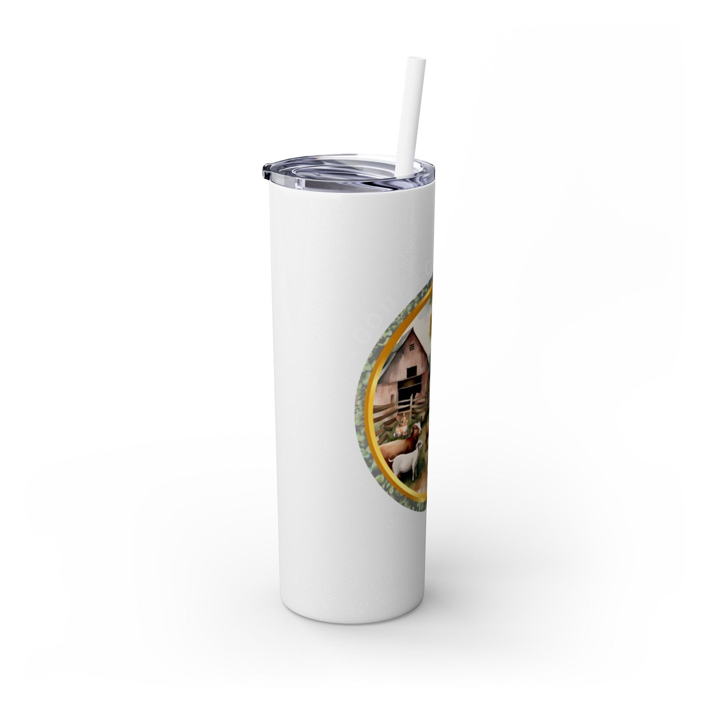 Gould Creek Farm - Skinny Tumbler with Straw, 20oz