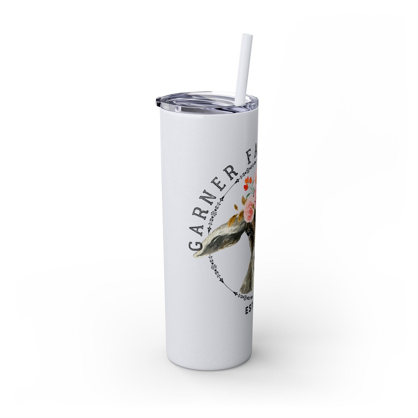 Garner Family Farm - Skinny Tumbler with Straw, 20oz