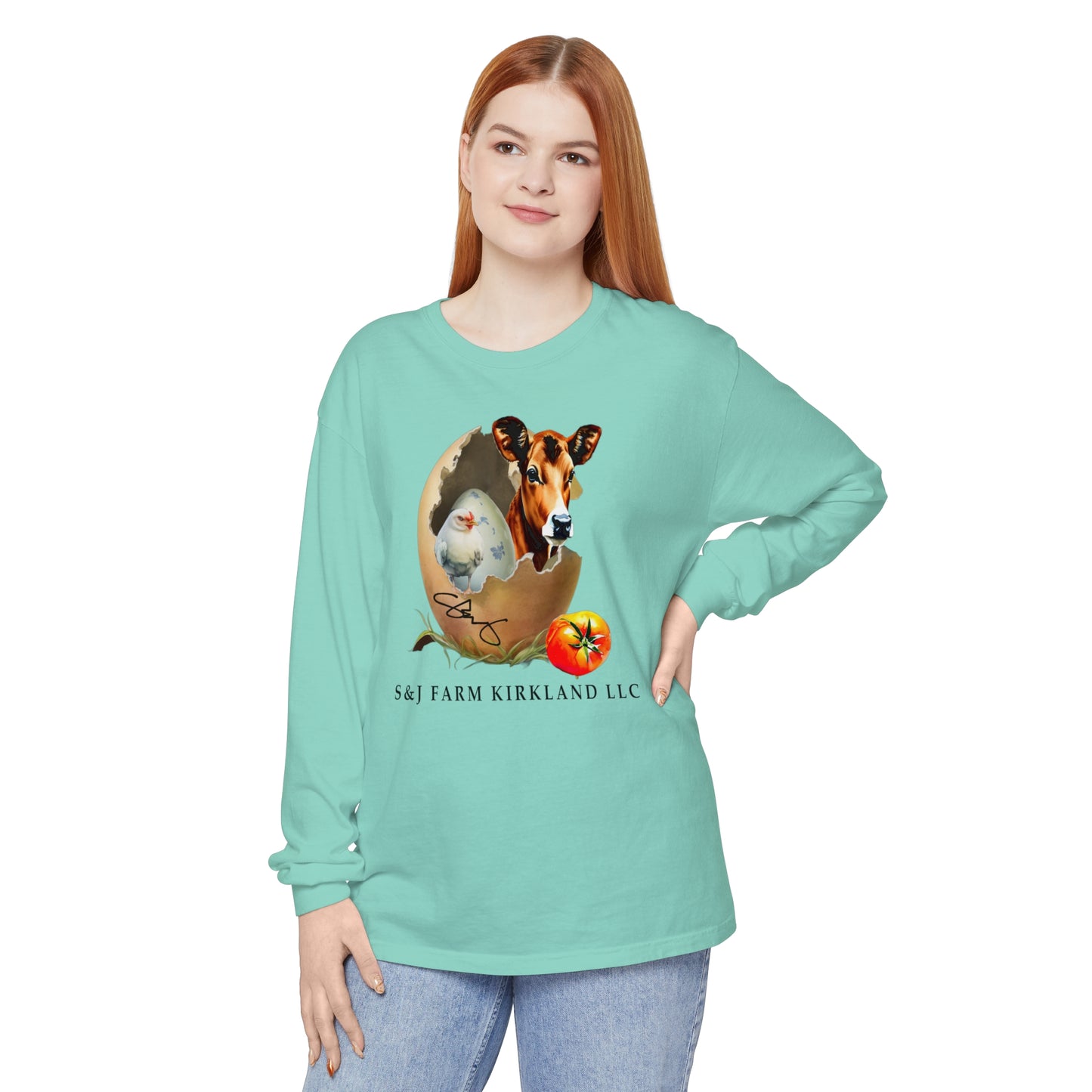 S&J Farm Kirkland LLC - Unisex Garment-dyed Long Sleeve T-Shirt