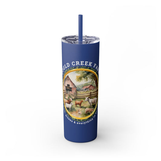 Gould Creek Farm - Skinny Tumbler with Straw, 20oz