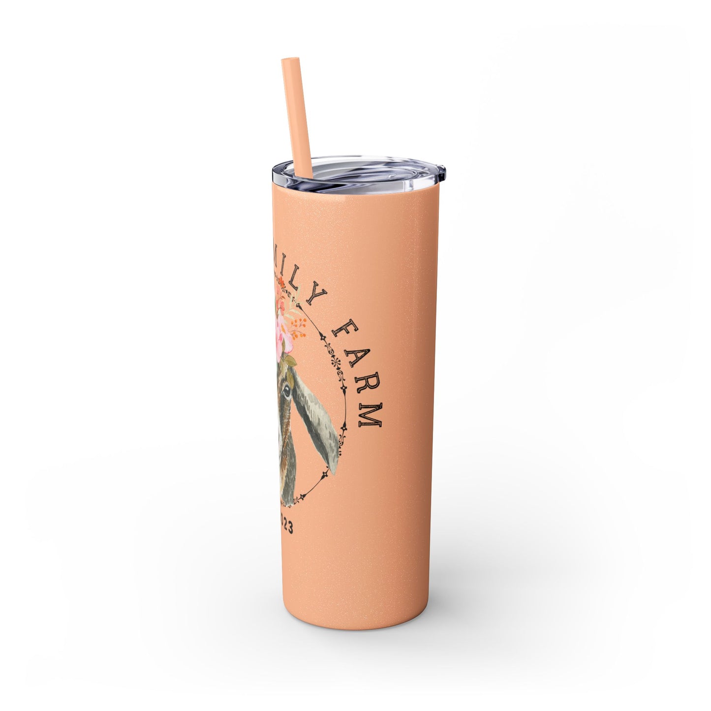 Garner Family Farm - Skinny Tumbler with Straw, 20oz