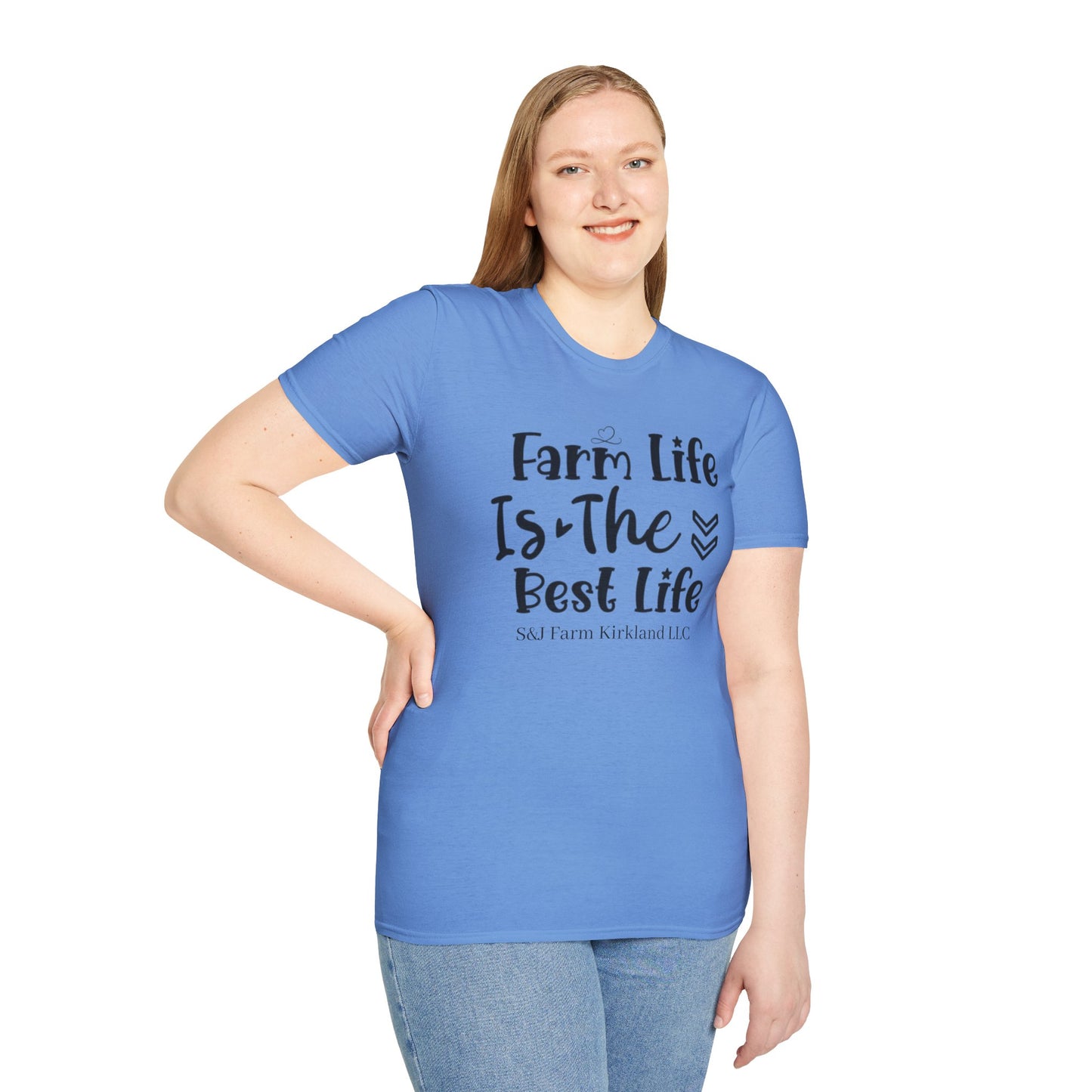 Farm Life is the Best Life S&J - Unisex Softstyle T-Shirt