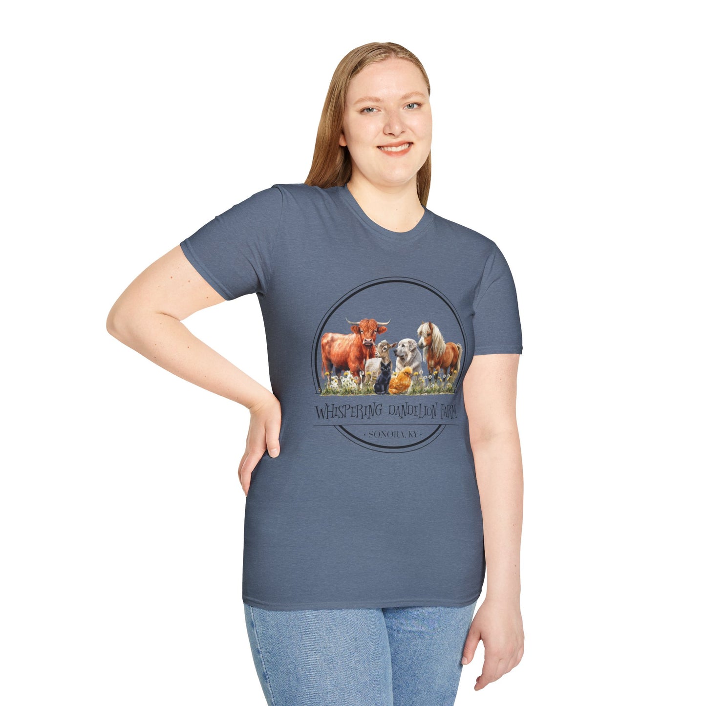 Whispering Dandelion Farm - Unisex Softstyle T-Shirt