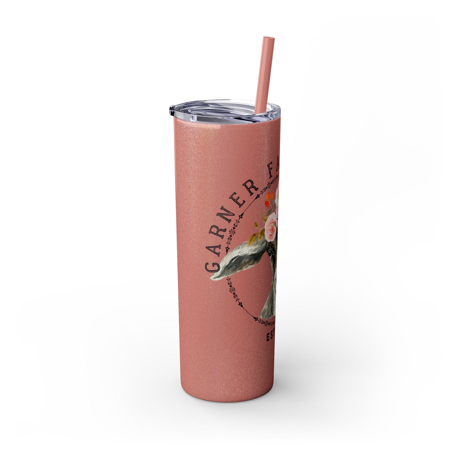 Garner Family Farm - Skinny Tumbler with Straw, 20oz