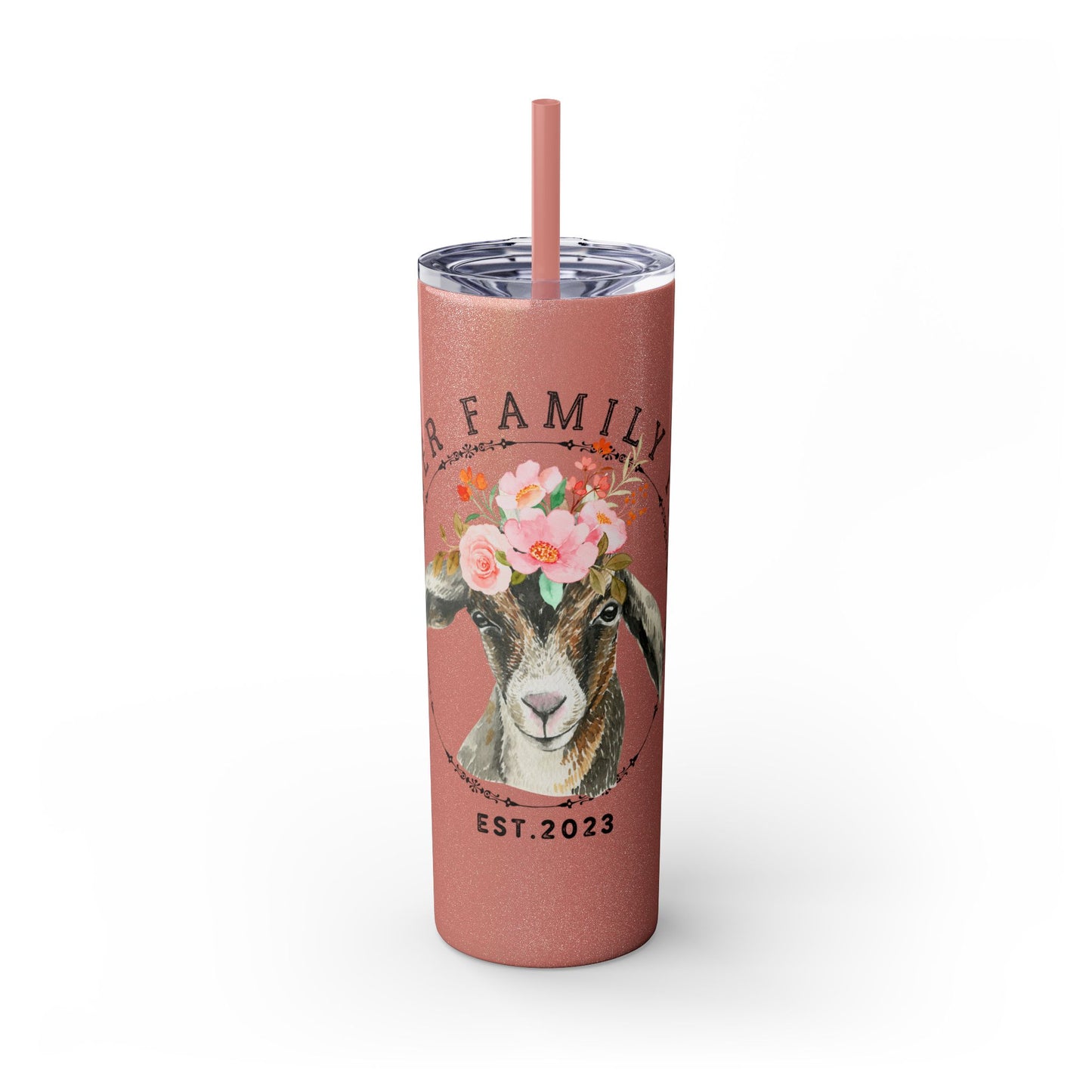 Garner Family Farm - Skinny Tumbler with Straw, 20oz