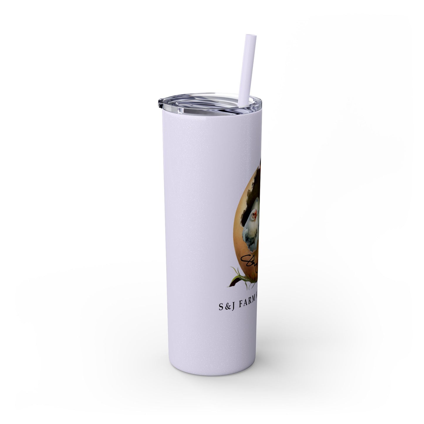 S&J Farm Kirkland LLC - Skinny Tumbler with Straw, 20oz