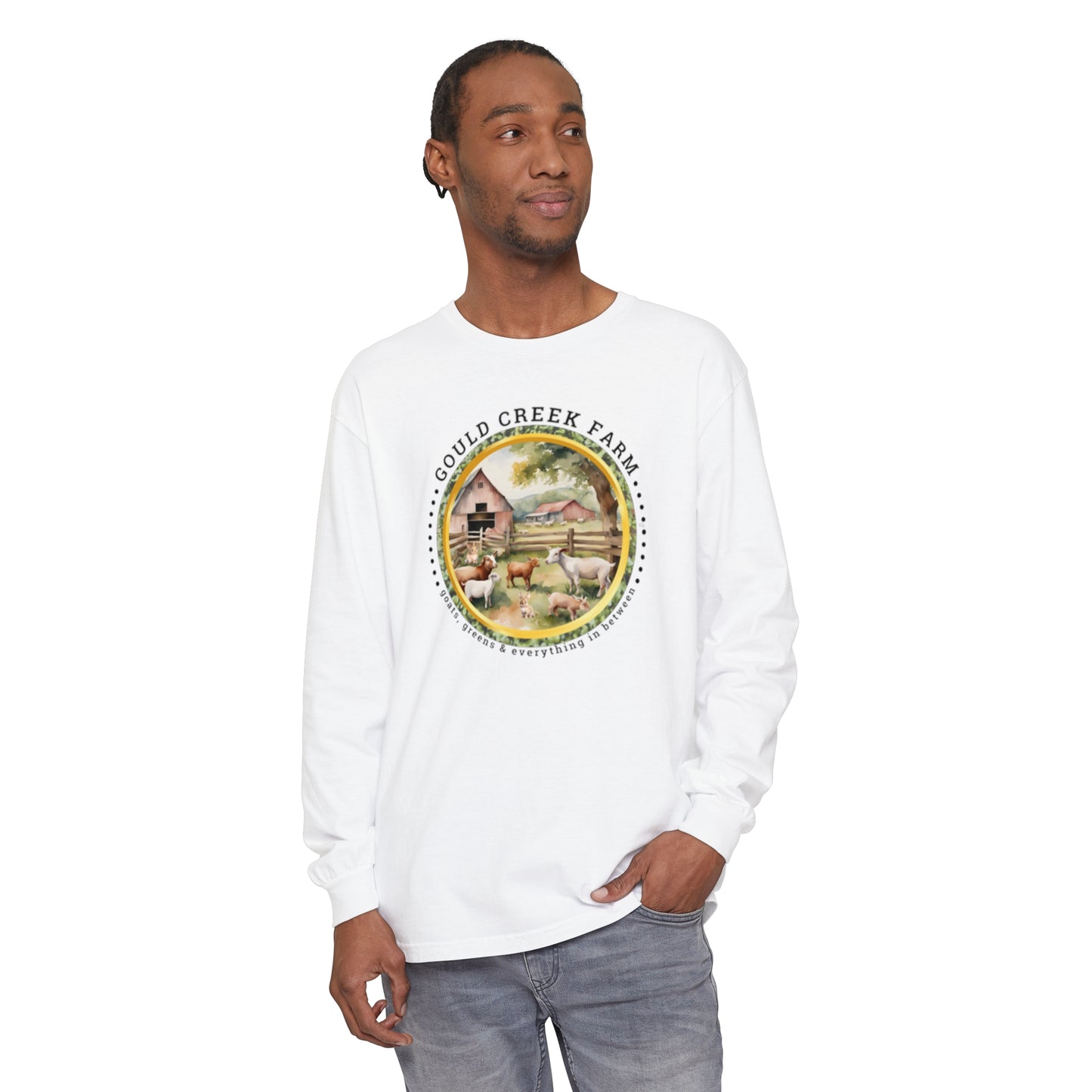 Gould Creek Farm - Unisex Garment-dyed Long Sleeve T-Shirt