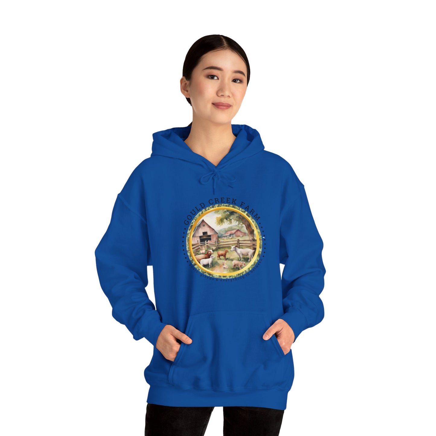 Gould Creek Farm FRONT AND BACK DESIGNS - Unisex Heavy Blend™ Hooded Sweatshirt