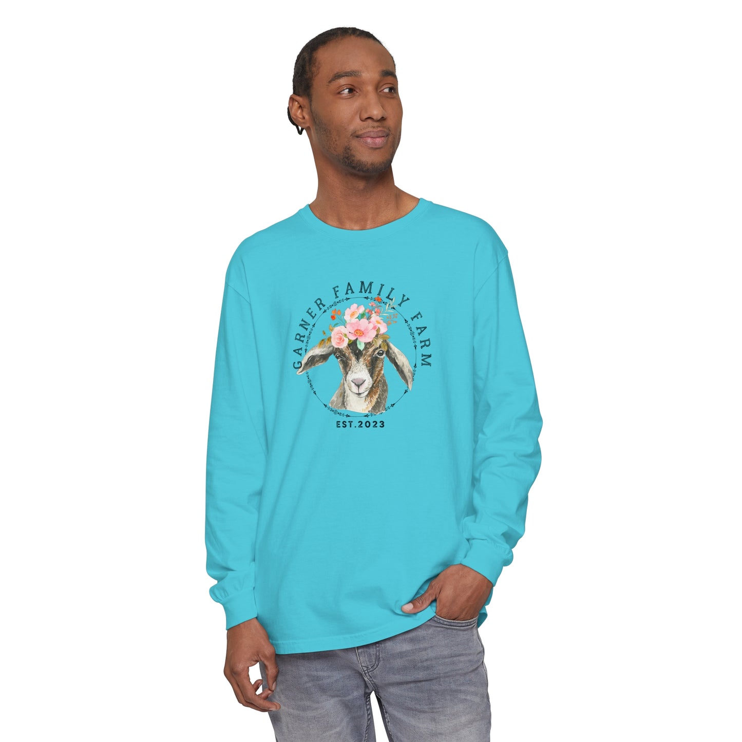 Garner Family Farm - Unisex Garment-dyed Long Sleeve T-Shirt