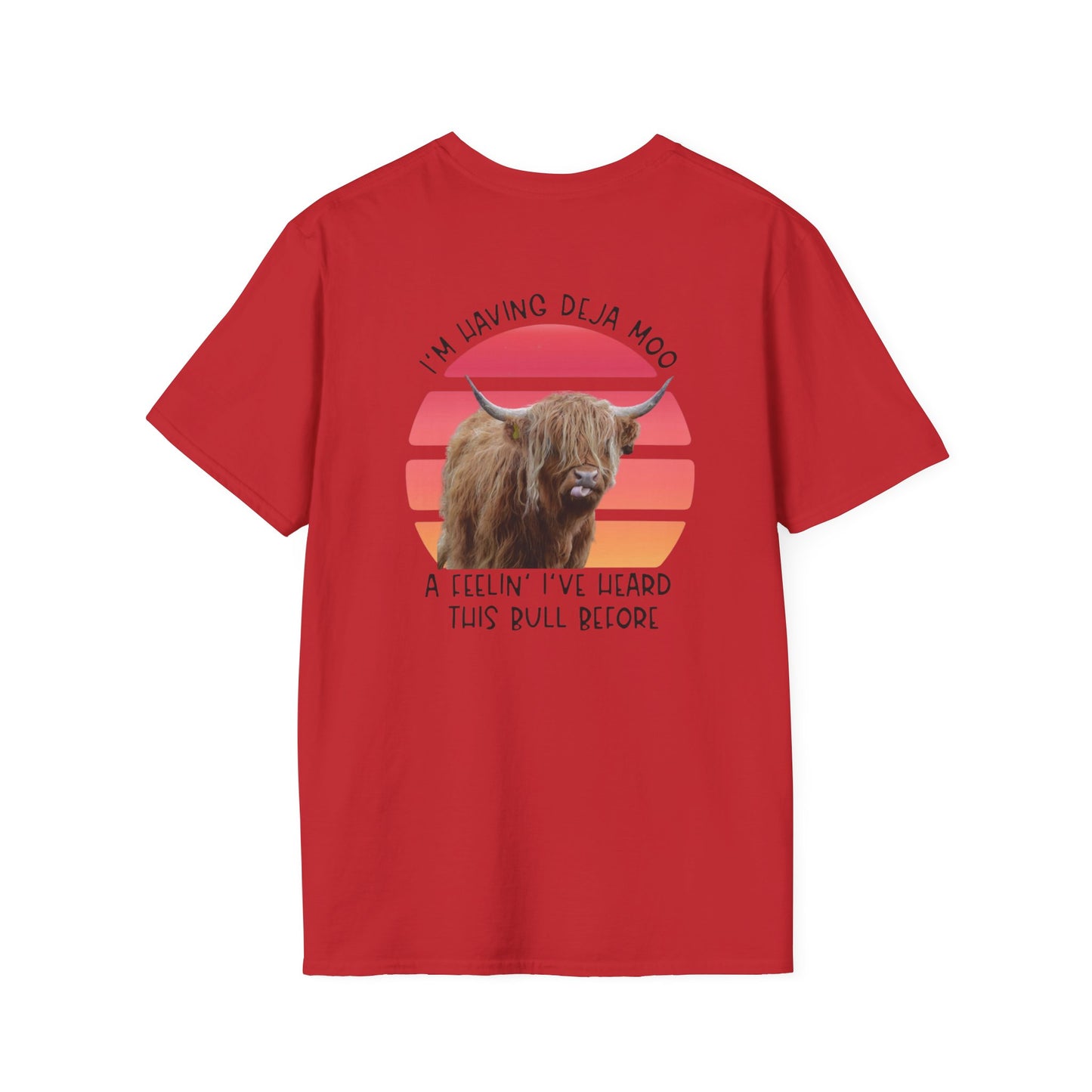 Deja-Moo Whispering Dandelion - Unisex Softstyle T-Shirt