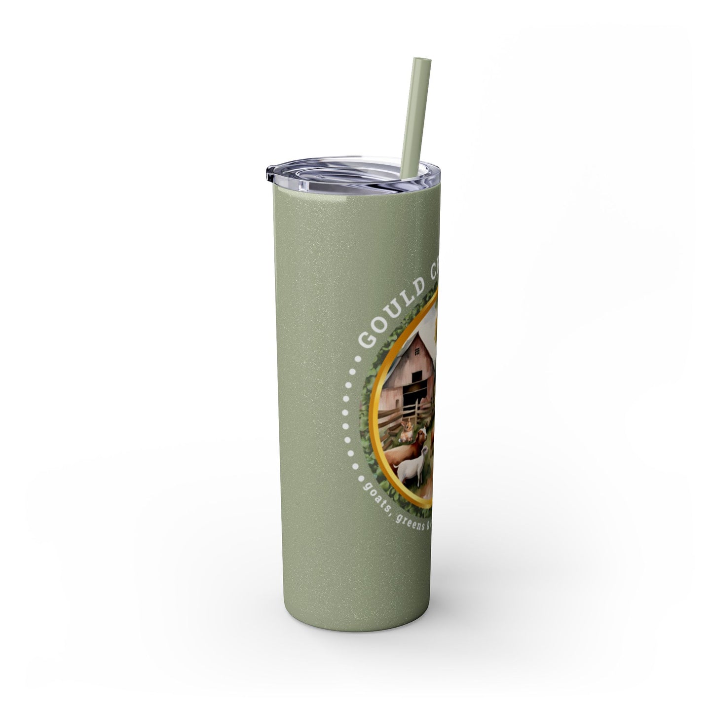 Gould Creek Farm - Skinny Tumbler with Straw, 20oz